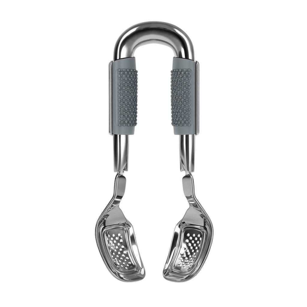 Premium Stainless Steel Anti-Scalding Dish Gripper - Heavy Duty Hot Bowl & Plate Clip Retriever Tongs for Kitchen Cooking
