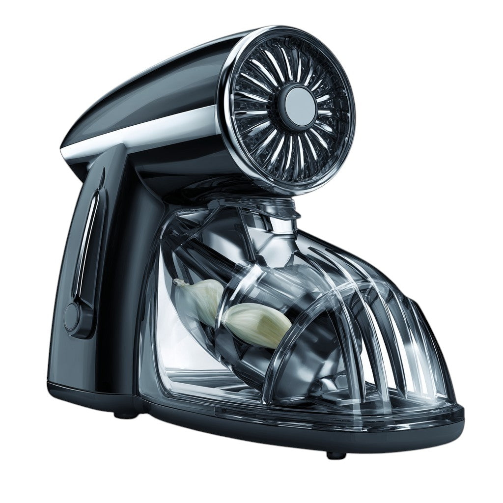 Blont Press-Type Manual Garlic Chopper - Stainless Steel Blade Vegetable Dice & Mincer for Nuts, Onions, and Ginger