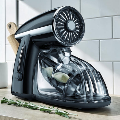 Blont Press-Type Manual Garlic Chopper - Stainless Steel Blade Vegetable Dice & Mincer for Nuts, Onions, and Ginger